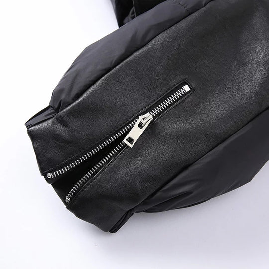 Kylie Leather Bomber