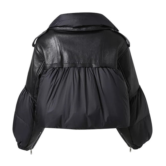 Kylie Leather Bomber