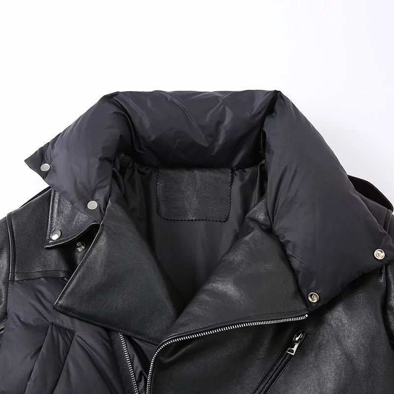 Kylie Leather Bomber