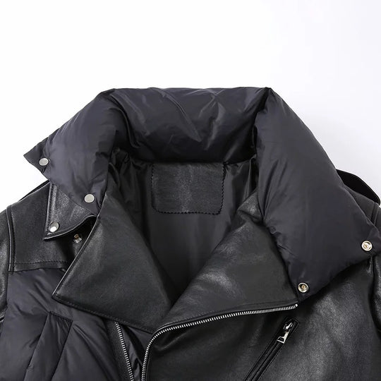 Kylie Leather Bomber