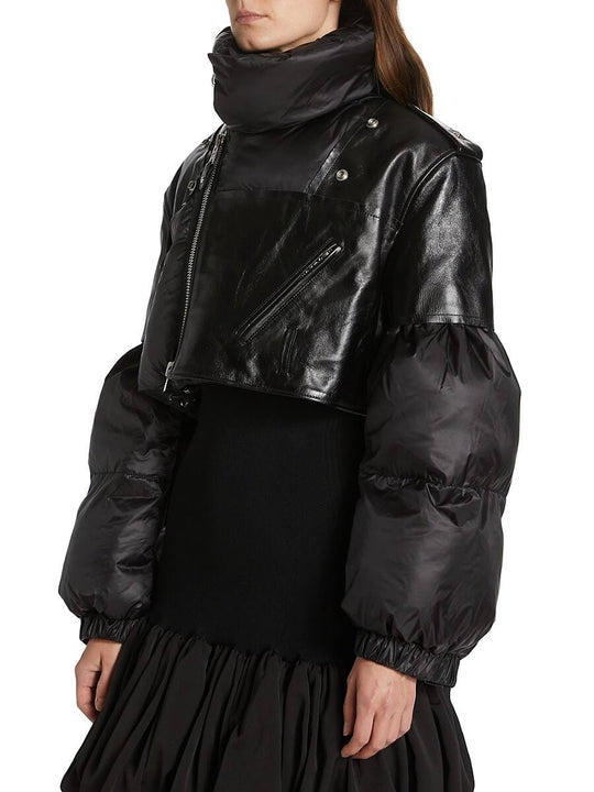 Kylie Leather Bomber