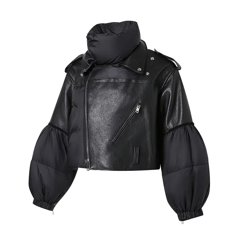 Kylie Leather Bomber