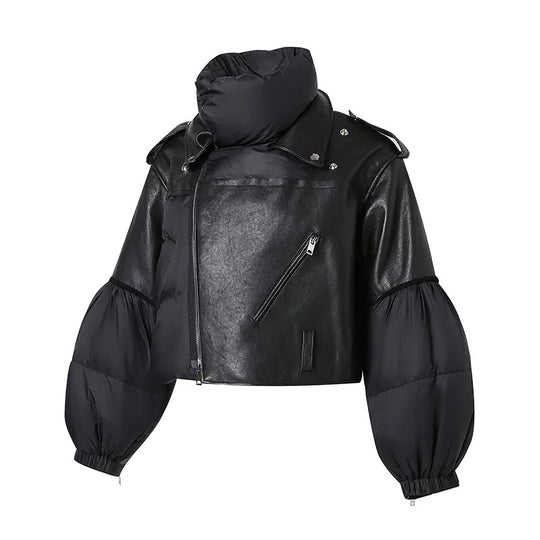 Kylie Leather Bomber