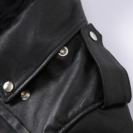 Kylie Leather Bomber