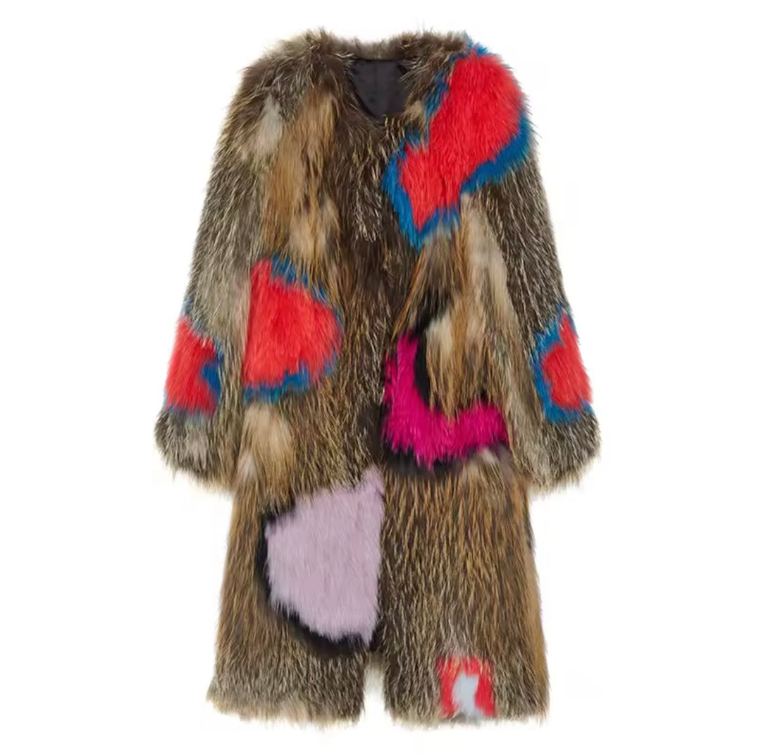 Rich Girl Turn Down Collar Fur