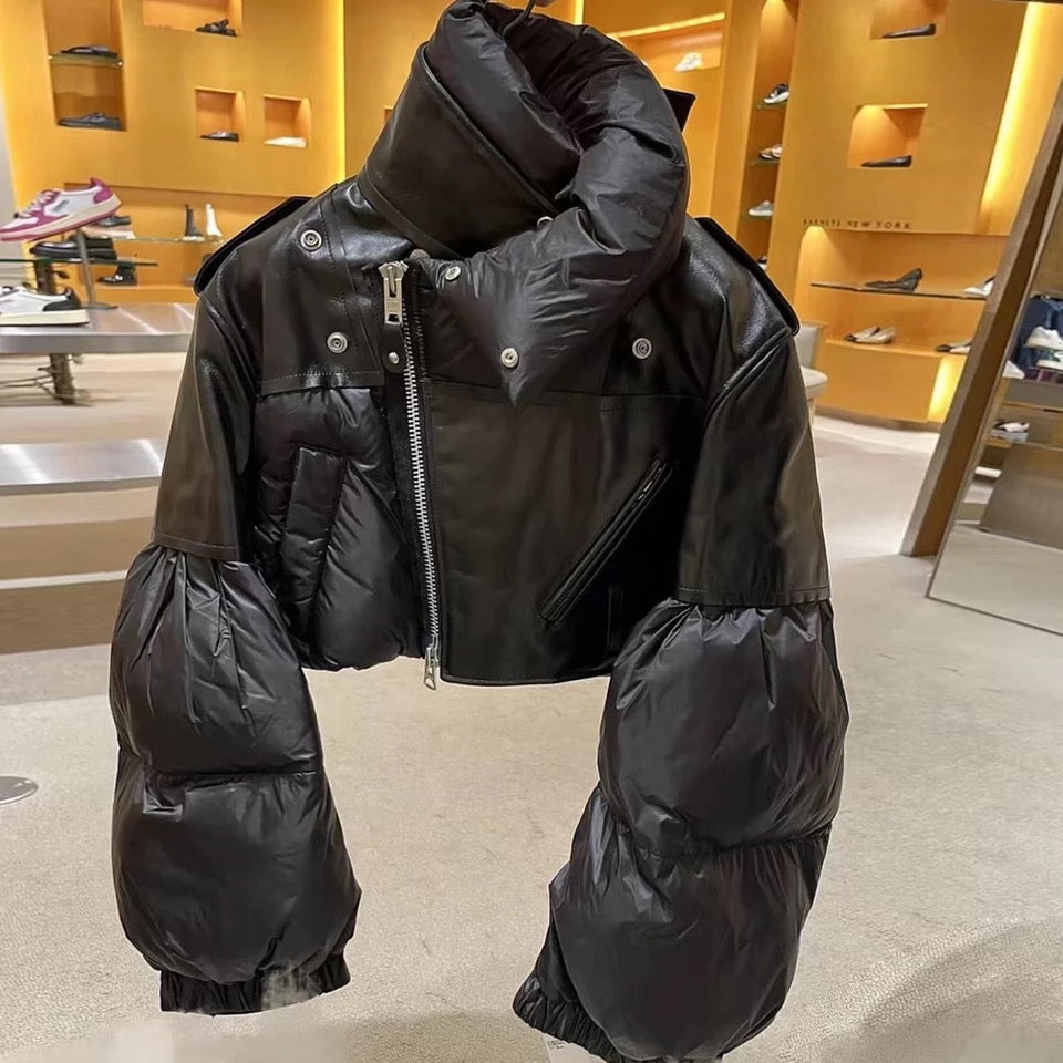 Kylie Leather Bomber