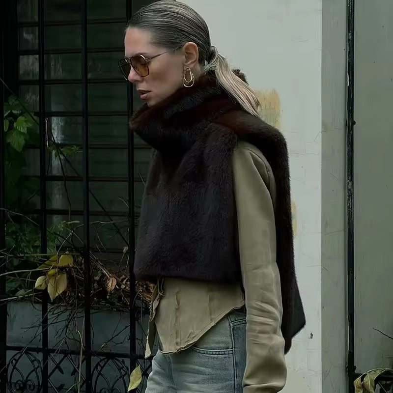 Luxe Sleeveless Faux Fur Vest