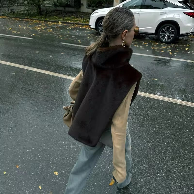 Luxe Sleeveless Faux Fur Vest