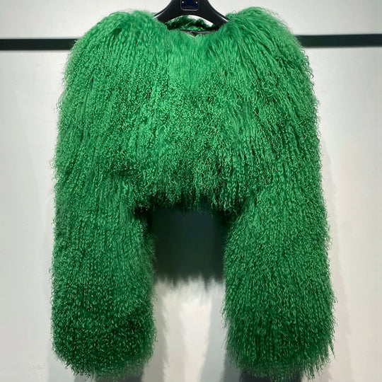 Cropped Mongolia Fur Jacket