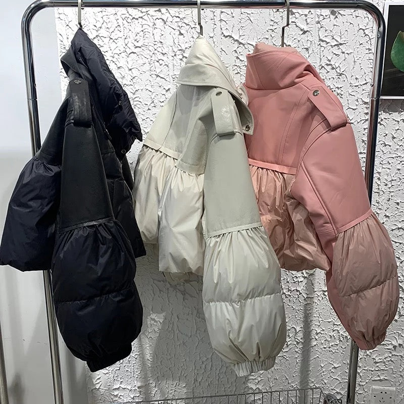 Kylie Leather Bomber