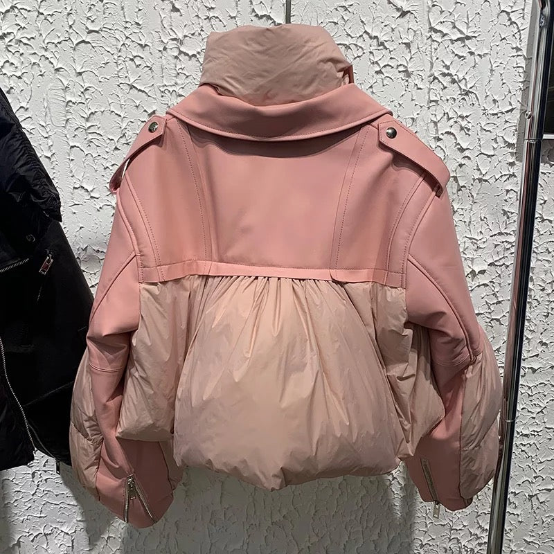 Kylie Leather Bomber