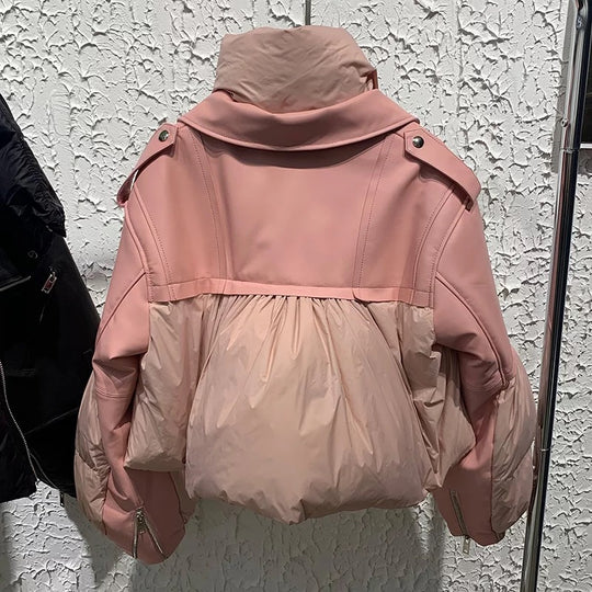 Kylie Leather Bomber