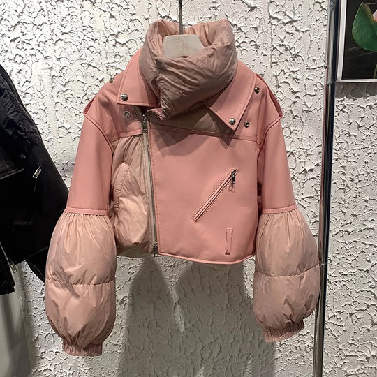 Kylie Leather Bomber